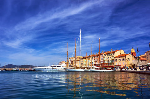 Port in Saint-Tropez with property in south of  france