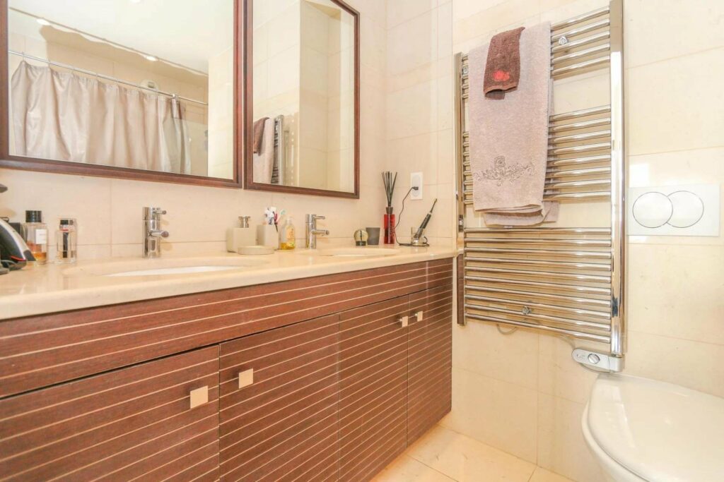 bathroom of apartment in nice mont boron for sale