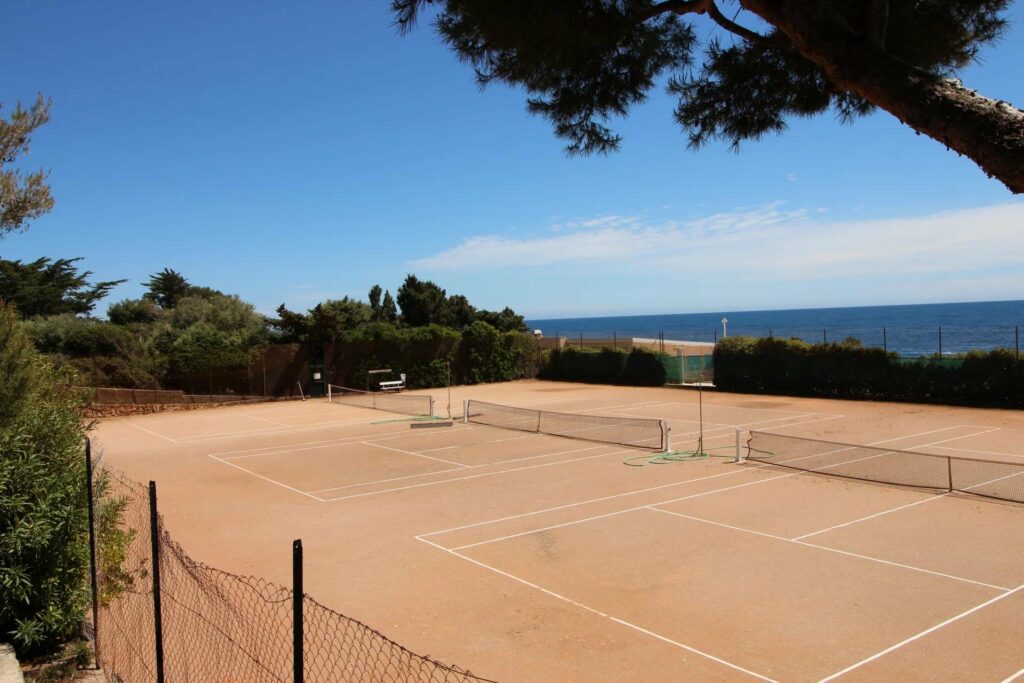 large tennis court of apartment for sale in Roquebrune Cap Martin