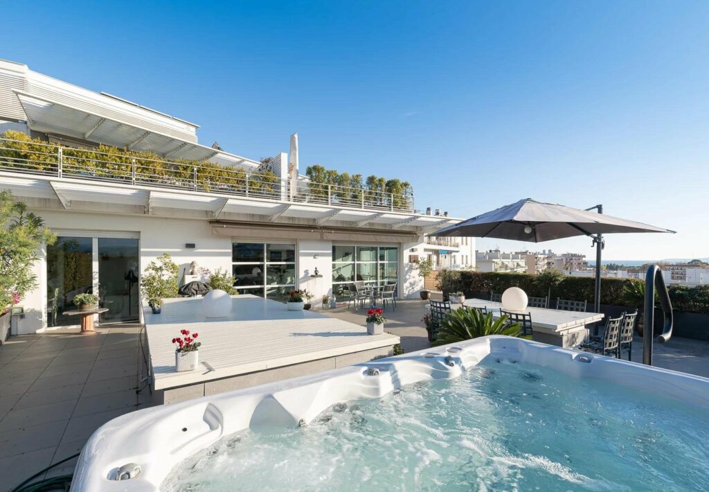modern rooftop apartment for sale in cagnes sur mer