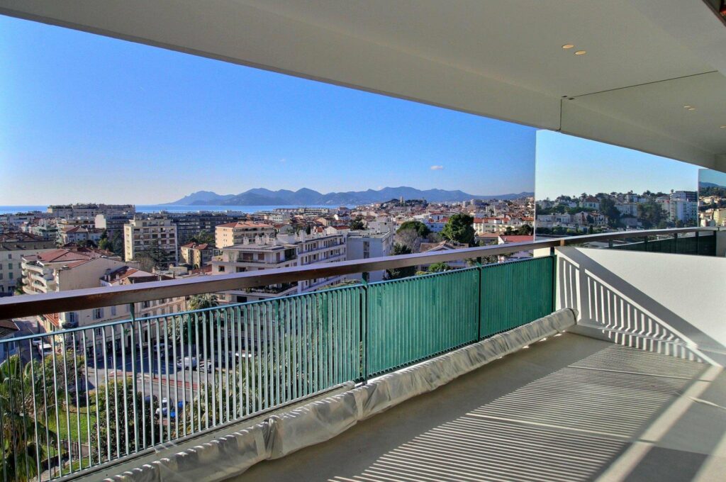 terrace with beautiful view of cannes