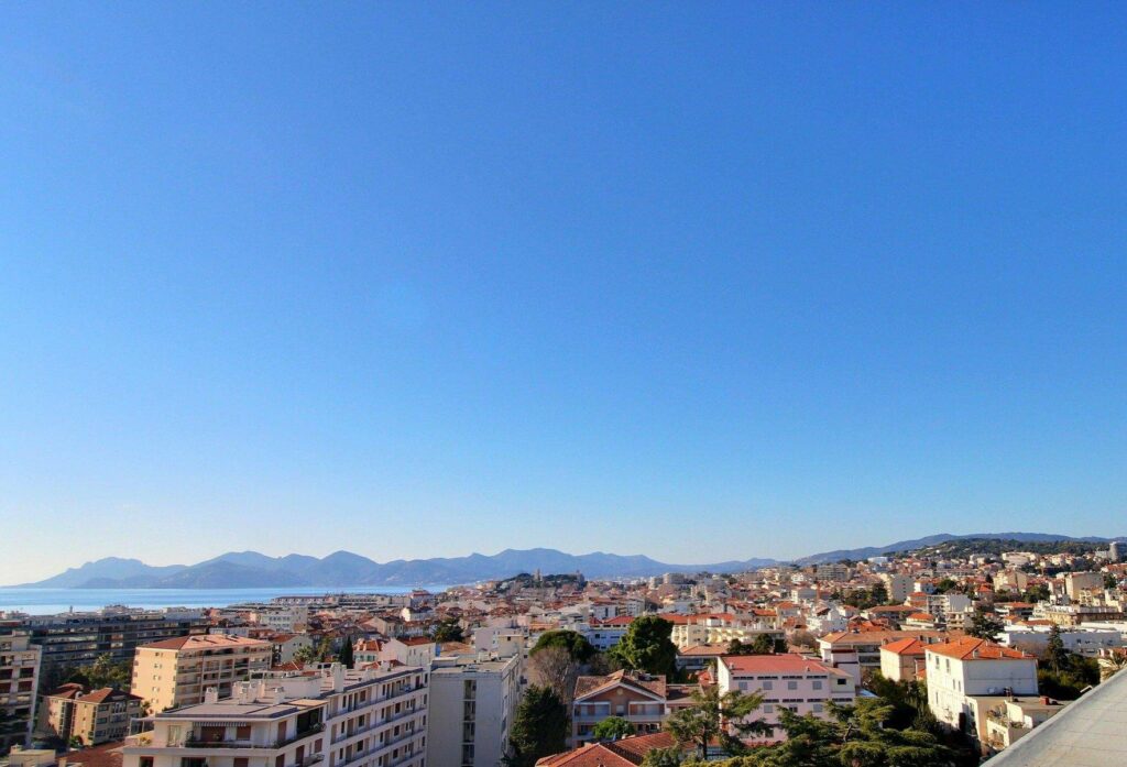 view from terrace of apartment in cannes
