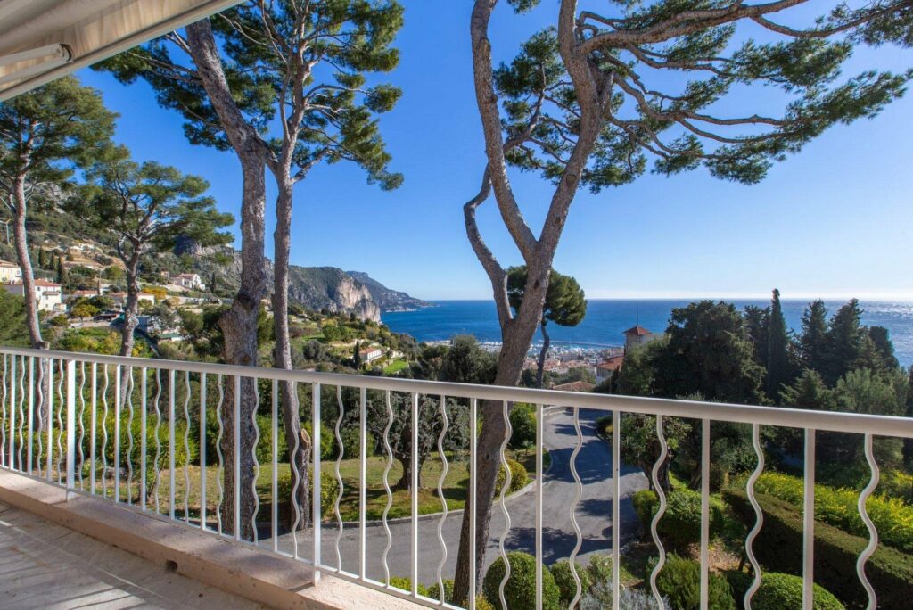 terrace with sea view at apartment for sale in Villefranche-sur-Mer
