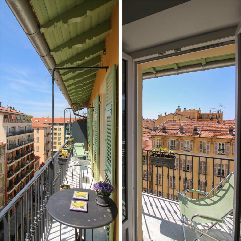 apartment for sale in nice with large terrace with view