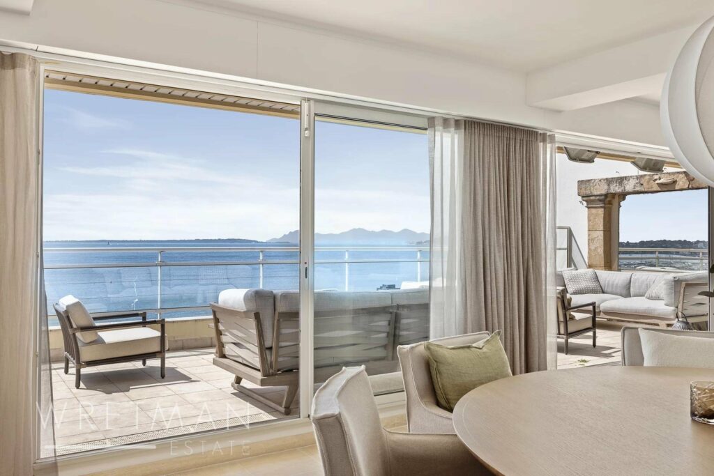 Penthouse with 5 bedrooms and panoramic sea view in Antibes
