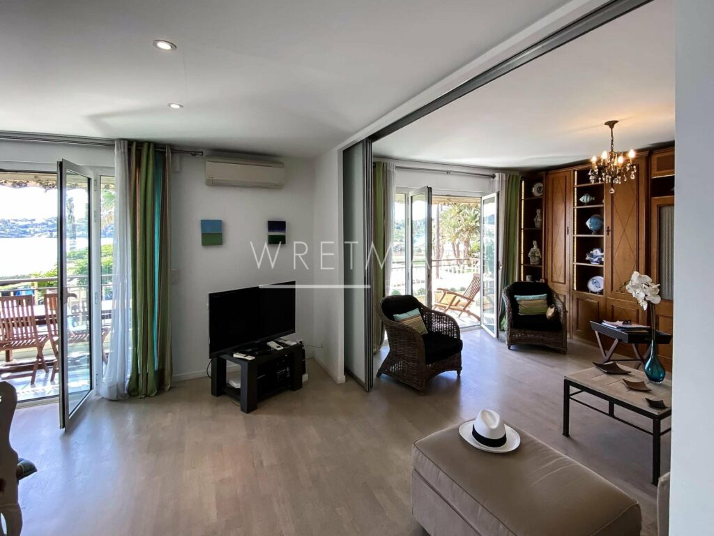 interior of apartment for sale in antibes with large terrace
