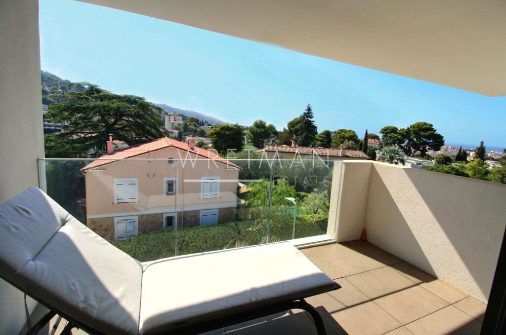 small area of balcony at cannes apartment